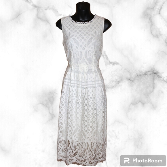 Veiisar Lace Sleeveless Dress - Fully Lined - Picture 1 of 7